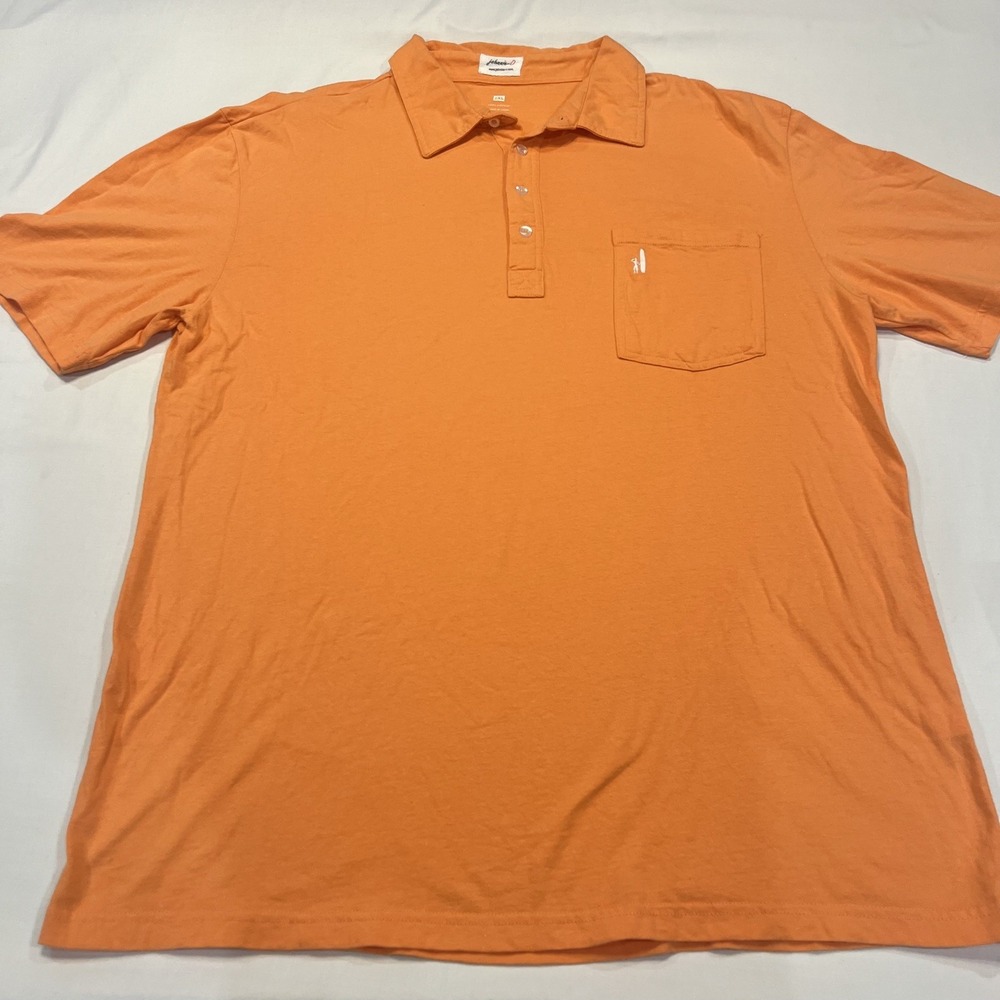 Johnnie O Polo Shirt Men 2XL Orange - Picture 2 of 9